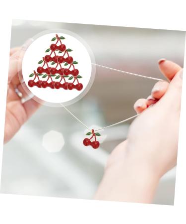 VILLCASE 20 Pcs Fruit Drop Oil Pendant Diy Charms Charm Necklace Loose Miniture Decoration Bottle Accessories Charms for Necklace Making Trendy Necklace Alloy Supplies Cherry - Buy Online on GoSupps.com