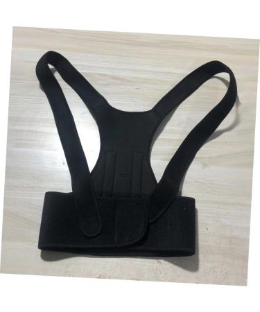 Hunchback Belt Straightener Brace - Winter Waist Support & Heating Pad for Posture Cramps & Comfort | Black Orthotics for Students & Households - Buy Online on GoSupps.com