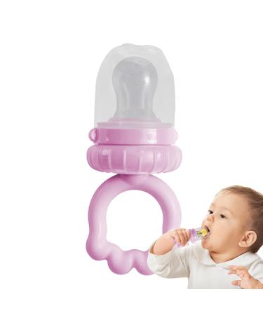Silicone pacifier pacifier with fruit feed universal silicone pacifier for newborns-vertical storage tooth adhesive for birthday children's day Easter New Year and Christmas Lila