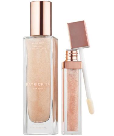 Patrick Ta Major Glow On The Go Kit - Body Oil & Lip Shine Set | High-Shine Lip Gloss & Multi-Dimensional Body Oil | Paraben-Free & Cruelty-Free - Buy Online on GoSupps.com