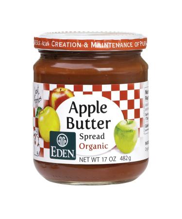 Eden Organic Apple Butter Spread, 17 oz Glass Jar