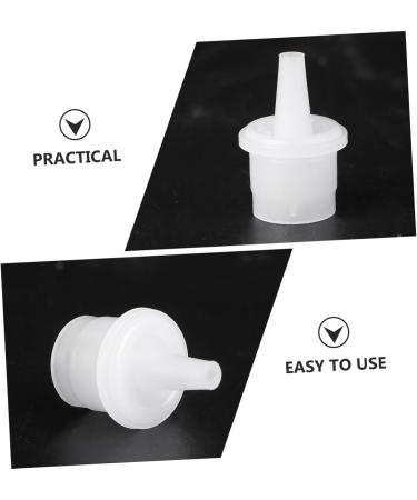 POPETPOP 20pcs Transparent Tools Cap Extended Tool Glue Lash Replacement Nozzle Tips Plastic Anti-blocking - Buy Online on GoSupps.com