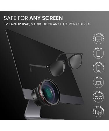 Eyeglass Cleaner Spray - No Streaks Technology + Microfiber Cloth- Glasses Cleaning Kit - 16oz - Buy Online on GoSupps.com