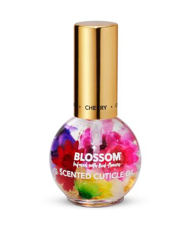 Blossom Hydrating  Moisturizing  Strengthening  Scented Cuticle Oil  Infused with Real Flowers  Made in USA  0.42 fl. oz  Cherry Cherry 0.42 Fl Oz (Pack of 1)
