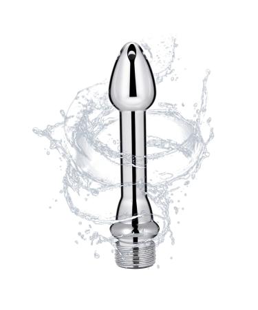 5 Holes Aluminum New Nozzle Clean Shower Head Aluminum Cleaner Rinse Cleaning System (Silver)
