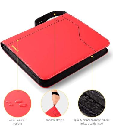Tombert 9-Pocket TCG Binder | Holds 720 Cards | Compatible with PTCG Sleeves | Card Carrying Case for Baseball Cards, MTCG, PKM-Big - Buy Online on GoSupps.com
