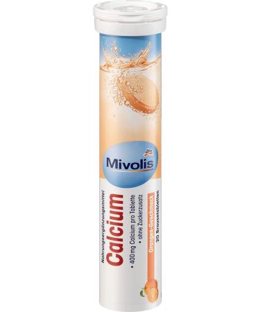 Mivolis Calcium effervescent Tablets - Dietary Supplements 8 Tubes x 20 pcs