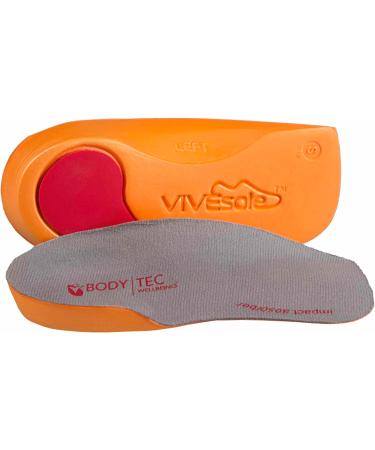 PRO 11 WELLBEING 1 Pair of Ultra Slim Fitting 3/4 Orthotic Insoles with Poron Heel Cushion Plantar Fasciiits Releif (XL 11/13 UK Black) XL 11/13 UK Black - Buy Online on GoSupps.com