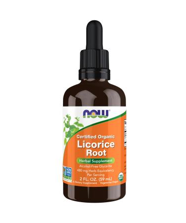 Now Foods Supplements Certified Organic Licorice Root 2 fl. oz