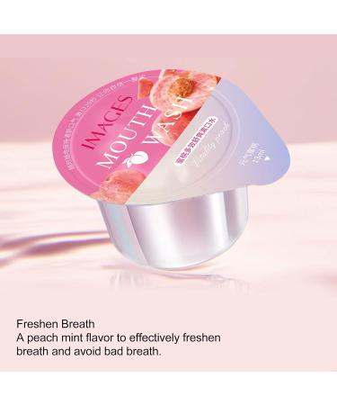 12-Pack Peach Flavor Mouthwash | 13ml Travel-Friendly Bad Breath Solution | Fresh Breath Anywhere - Buy Online on GoSupps.com