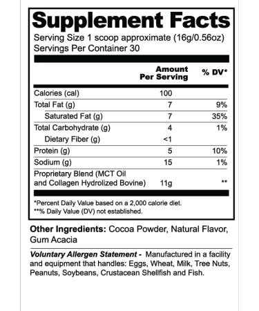 Bean Envy MCT Oil Powder with Collagen and Acacia - Keto Creamer for Coffee, Shakes & Smoothies - Gluten & Dairy-Free - Buy Online on GoSupps.com