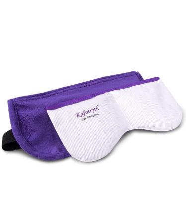 Moist Heated Eye Mask Detachable and Reusable Microwave Warm Eye Compress Mask for Eye Irritation Dry Eye Blepharitis Itchy Eyes and Other Eye Discomfort Problems Purple
