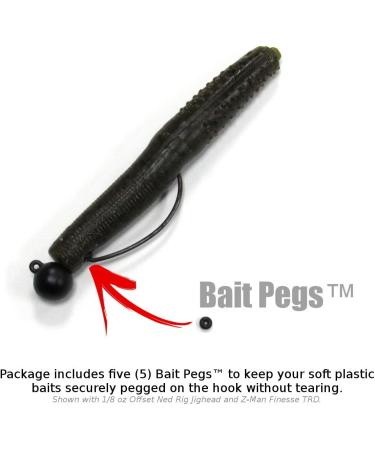 Harmony Fishing Tungsten Offset Weedless Ned Rig Jigheads 1/8oz - 5 Pack - Buy Online on GoSupps.com