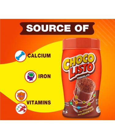 Chocolisto Instant Chocolate Powder Drink Mix | Delicious & Nutritious Breakfast Drink | 10.5 Oz Pack - Buy Online on GoSupps.com