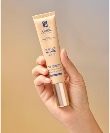 BioNike Defence My Age Gold Colour Uniform Cream SPF 15 Brightens and Smooths Mature Skin Gives a Radiant and Natural Complexion 40ml - Buy Online on GoSupps.com