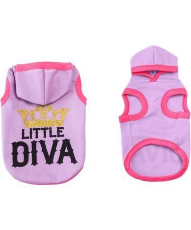 AMAONE Chihuahua Dog Coat - Cute Leopard Bowknot Knitted Jacket for Small Dogs - XL Rosa & Purple - Buy Online on GoSupps.com
