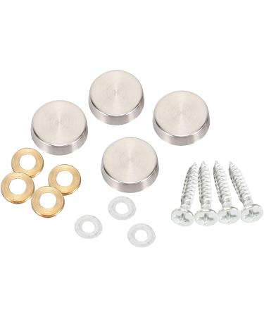 KVSERT 16 mm Stainless Steel Mirror Screw Cap (48 Pieces) - Buy Online on GoSupps.com