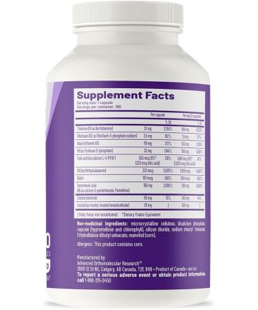 AOR Advanced B Complex (180 Capsules) - Buy Online on GoSupps.com