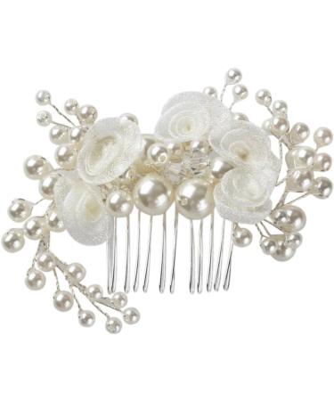 minkissy Comb bridal headpiece Women hairpin Bridal hair comb Flower headwear Women hair comb flower headdress bride Wedding - Buy Online on GoSupps.com