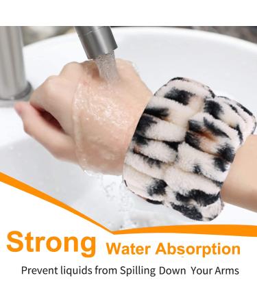 Yukago Leopard-1 Headband and Wristband Set - 5 Pack | Prevents Water Runoff, Ideal for Washing Face - Buy Online on GoSupps.com