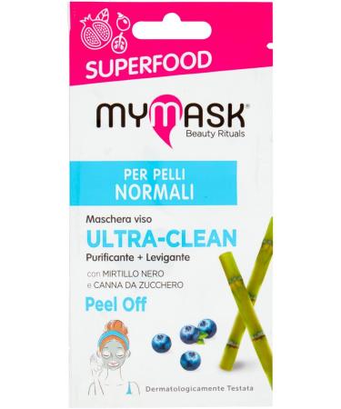 MyMask My Mask Superfood Maschera Viso Ultra Clean Peel Off 8 ml - Buy Online on GoSupps.com