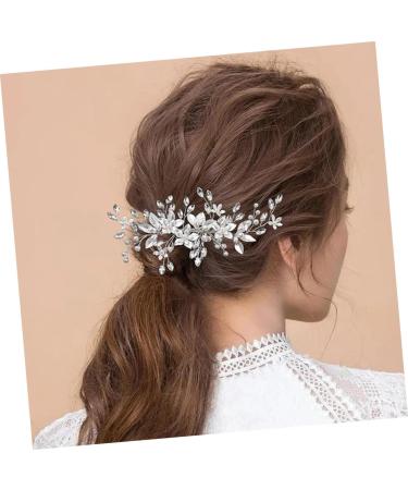 Didiseaon Wedding Hair Accessories Hair Pin Hair Clip Tiara Hair Barrettes Hair Comb Clip Girl Headpiece Decorative Hair Combs Flower Hair Comb Bride Rhinestones Hair Piece Pearl - Buy Online on GoSupps.com