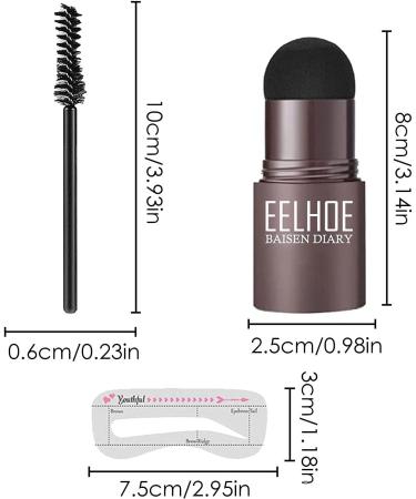 Eyebrow Shaper Kit Eyebrow Mold Set Makeup Powder One Step Brow Stamp Shaping Kit for Women Eyebrow Shaping Waterproof Make Up Cosmetic Set - Buy Online on GoSupps.com