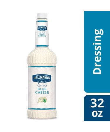 Hellmann's Classics Blue Cheese Salad Dressing 32 oz (Pack of 6) - Gluten Free, No Artificial Flavors or Colors, Made with Natural Sources - Buy Online on GoSupps.com