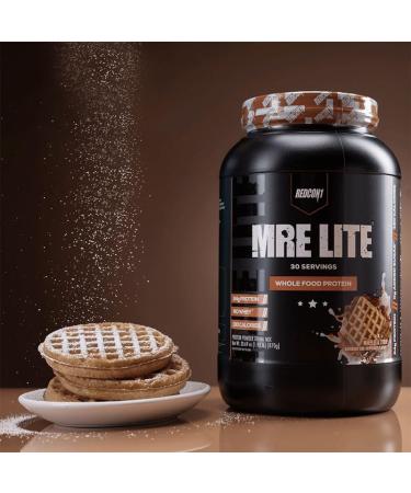 REDCON1 MRE LITE Whole Food Protein Powder | 24g Protein 4g Carbs 130 Calories No Added Sugar | No Whey Protein Bloat Free Easy Digesting Protein Powder | 30 Servings (Waffles & Syrup) - Buy Online on GoSupps.com