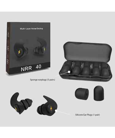 Noise Cancelling Ear Plugs - 6 Pairs Comfortable Silicone Earplugs for Sleeping Concerts & Work | Reusable Sound Blocking 25dB-35dB - Buy Online on GoSupps.com