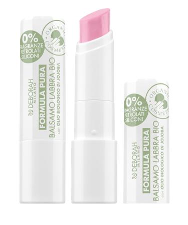 DEBORAH Deborah Milano - Organic Tinted Lip Balm Pure Formula - Light Rose No. 3 - SPF 10 cruelty-free vegan 100% natural origin