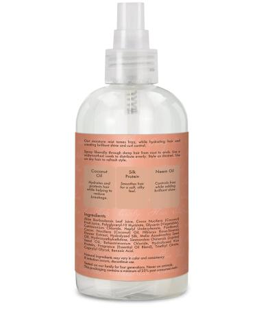 Shea Moisture Coconut Hibiscus Hold & Shine Daily Moisture Mist w/Silk protein & Neem Oil 8 oz Thick Curly Hair Sulfate Free & Color Safe Pack of 2 8 Fl Oz (Pack of 2) - Buy Online on GoSupps.com