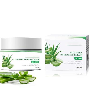 Aloe Vera Face Cream - Aloe Vera Face Cream for Dry Skin - Face Moisturizer for Women - Aloe Vera Cream Organic Gel Face Moisturizer - Reduce Acne Redness Clean Pore Dirt - Smooth Tender Elasticity