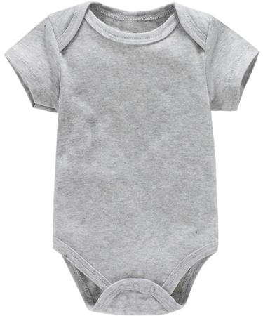 Bestele Baby Bodysuit for Newborn Boys and Girls - Cotton Onesie Romper Set | Short Sleeve Infant Coverall Undershirt - Pure Color B - 18-24 Months - Buy Online on GoSupps.com