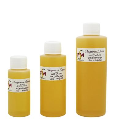 24K Golden Sugar Fragrance Oil - 0.33 Fl Oz Glass Roll On (10ml) 0.33 Fl Oz (Pack of 1)