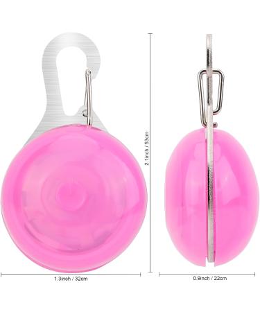 2 Clip On Light Up Dog Collar with Carabiner Dog Collar Waterproof Dog Pet Lights Safety Night Walking Running Lights Glowing Dog Collar with 3 Modes Flashing for Small Medium Large Dog Pink - Buy Online on GoSupps.com