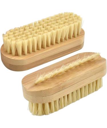 rflaueo 6pcs Wooden Nail Brush Double Sided Scrub Wood Nail Brush for Toes Nails Hands Garden Salon(U94-6) - Buy Online on GoSupps.com