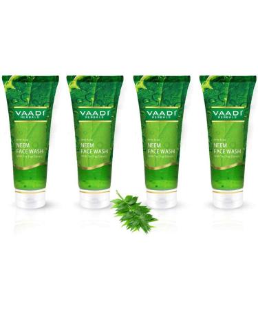 Vaadi Herbals Honey Lemon Face Wash Value Pack - Jojoba Beads (4x60ml) | Best International Shipping - Buy Online on GoSupps.com