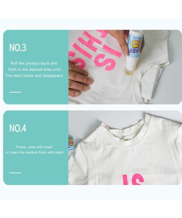 Laundry Stain Remover 50ML No-Wash Laundry Oil Stain Removal Roller Home Cleaning Agent For Jeans Clothing Pants Carpet Down Jacket Hersil - Buy Online on GoSupps.com