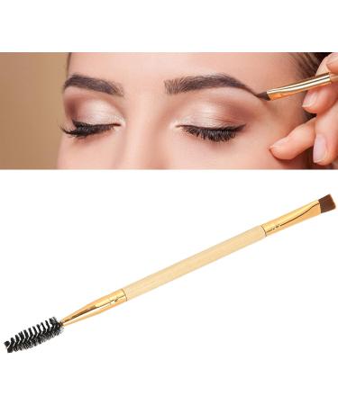 Double Ended Eyebrow Eyelash Brush Professional for Brow Makeup Grooming with Spiral Design (Original Wood Color) - Buy Online on GoSupps.com