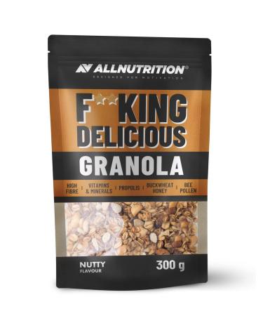 ALLNUTRITION FITKING DELICIOUS GRANOLA Granola sans Sucre Ajout - Muesli sans Huile de Palme - C r ales pour Petit D jeneur - En-cas Sain - Riche en Fibre - 300g - Nutty