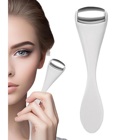 Eye Cream Roller - Medium Size Stainless Steel Ice Roller | Reduces Puffy Eyes | Blends Wrinkles | Portable Stainless Steel Beauty Tool White Handle - Buy Online on GoSupps.com