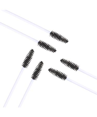 Elisel 100 PCS Disposable Eyelash Brushes - Mascara & Eyebrow Applicators - Cosmetic Makeup Tool Kits (White-Black) | Shop Internationally - Buy Online on GoSupps.com