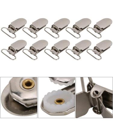 20-Pack Metal Pacifier Clips & Suspender Holders | Baby Bib Clips for Crafting - Buy Online on GoSupps.com