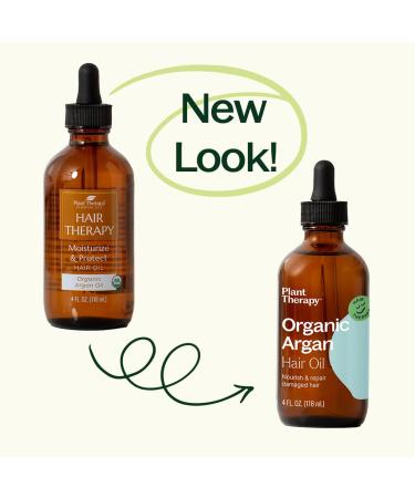 Plant Therapy Organic Argan Hair Oil 4 oz Organic Argan Oil 100% Pure and USDA Certified Organic For Face Hair Skin Nails and Cuticles Argan 4 Fl Oz (Pack of 1) - Buy Online on GoSupps.com