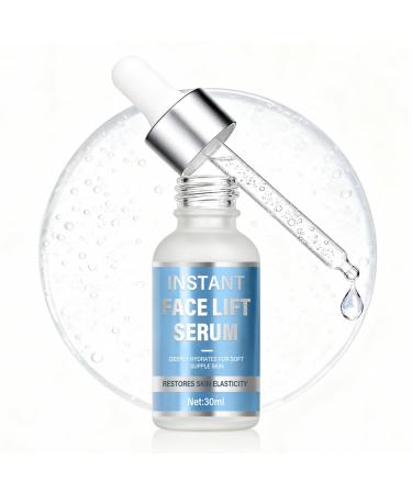 Instant Face Lift Serum - Advanced Firming & Skin Tightening Treatment for Face & Neck - Visibly Smooths Fine Lines Wrinkles & Sagging Skin - Fast-Absorbing Non-Greasy Formula - 1 Fl Oz