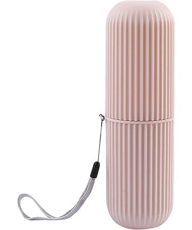 Travel Toothbrush Holder & Case | Dustproof Multifunctional Travel Set for Toothbrush & Toothpaste - Perfect for Camping Business Trips & Travel - Pink - Buy Online on GoSupps.com