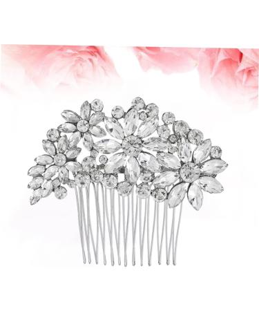 Angoily Hair Comb for Bride Pearl Veil Green Faux Fur Scrunchies Bride Hair Clip Pearl Hair Pin Pearl Hair Barrettes Bridal Veil Pearl Hair Clip Bride Comb Wedding Rhinestone - Buy Online on GoSupps.com