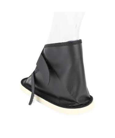 Adjustable Faux Leather Cast Shoe for Broken Foot - Open Toe Wide Fit Premium Support for Decompression Treatment (L - Buy Online on GoSupps.com