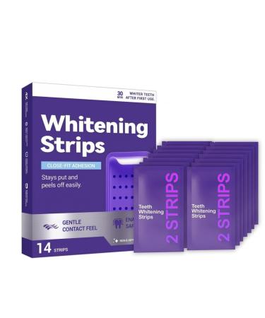 Purple Teeth Whitening Strips Gentle Daily Purple Whitening Strips for Surface Stain Reduction & Natural Shine Portable Whitening Strips Purple for Home or On-The-Go Use (14)